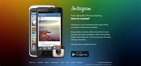 Instagram per Android .